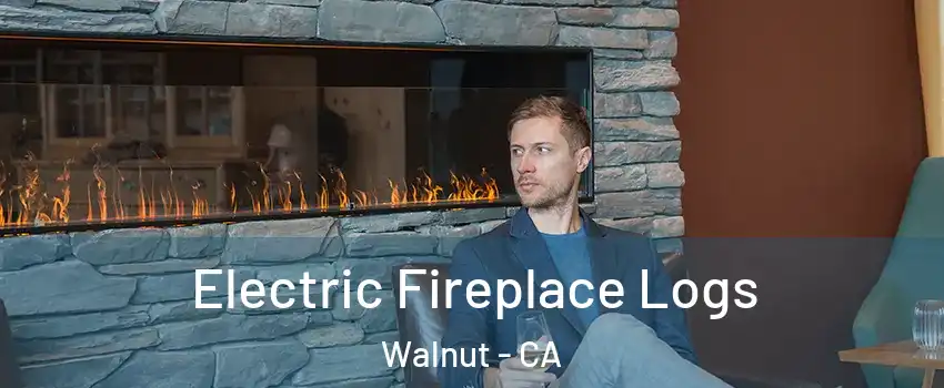  Electric Fireplace Logs Walnut - CA