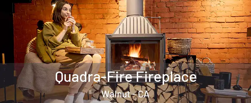  Quadra-Fire Fireplace Walnut - CA